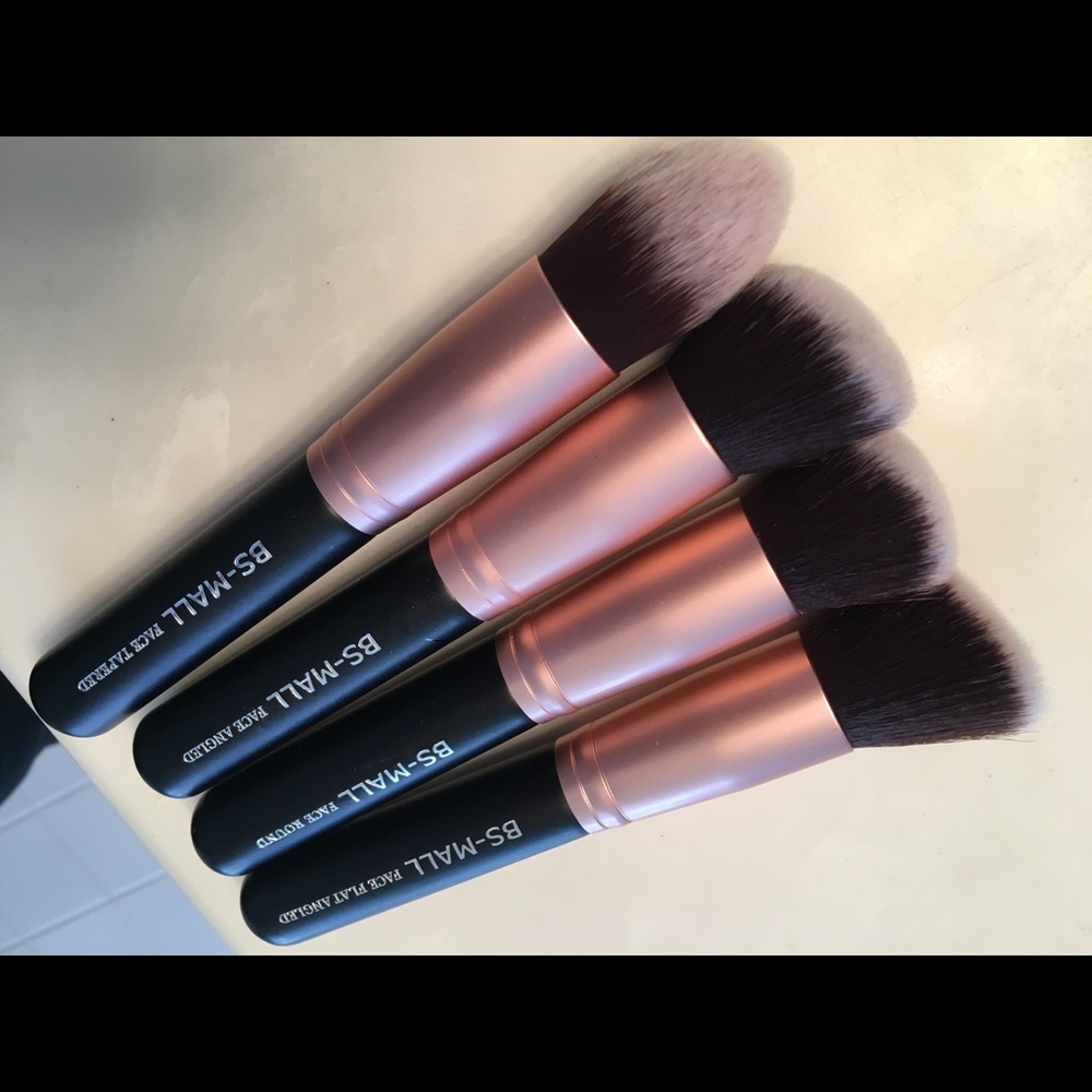 Set of Four Makeup Brushes